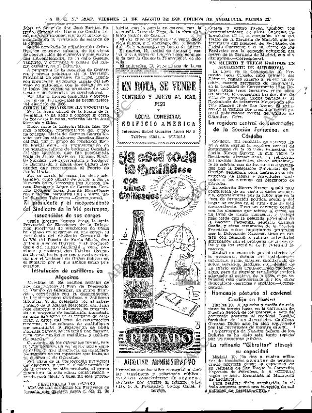 ABC SEVILLA 11-08-1967 página 32
