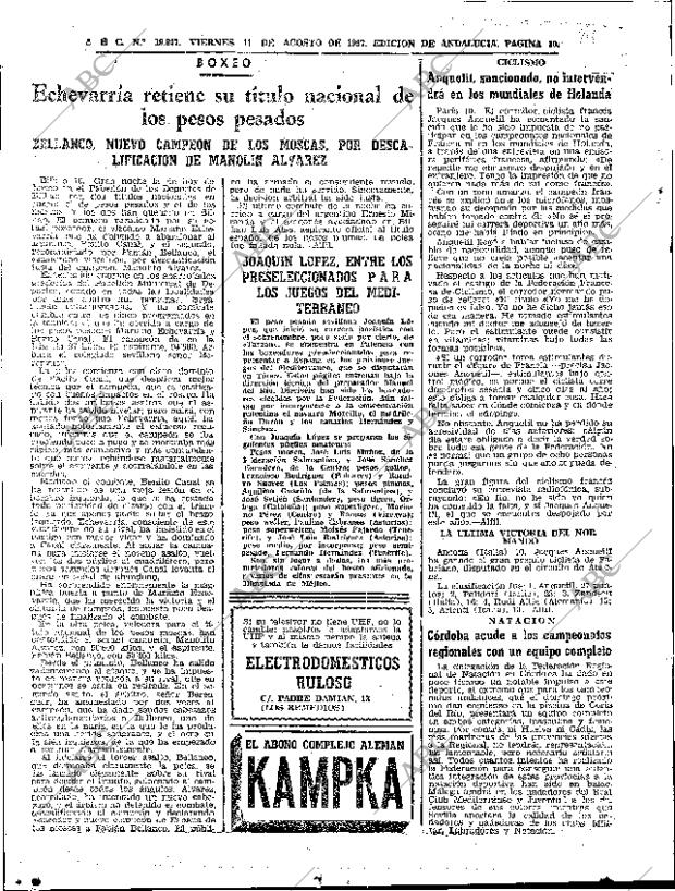 ABC SEVILLA 11-08-1967 página 40