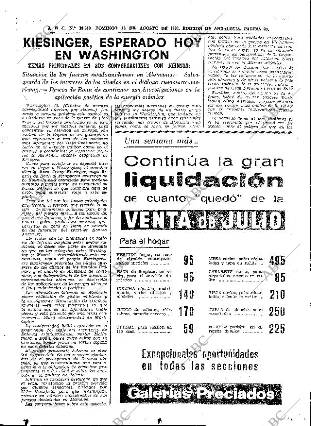 ABC SEVILLA 13-08-1967 página 39