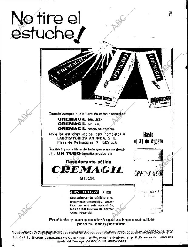 ABC SEVILLA 15-08-1967 página 10