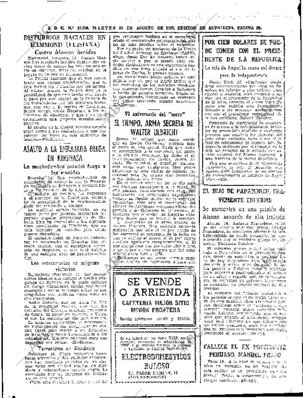 ABC SEVILLA 15-08-1967 página 38