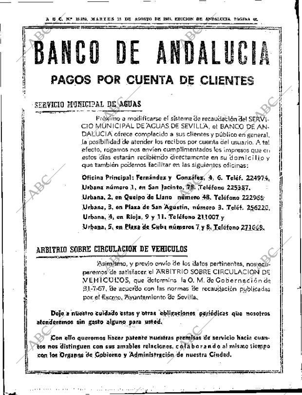 ABC SEVILLA 15-08-1967 página 42