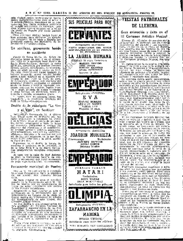 ABC SEVILLA 15-08-1967 página 52