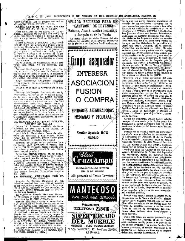 ABC SEVILLA 16-08-1967 página 39