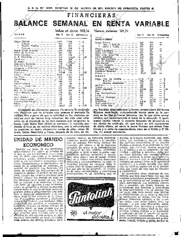 ABC SEVILLA 20-08-1967 página 45