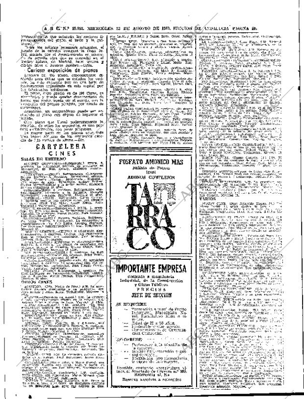 ABC SEVILLA 23-08-1967 página 40