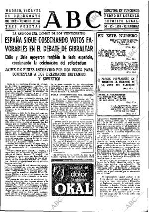 ABC MADRID 25-08-1967 página 23