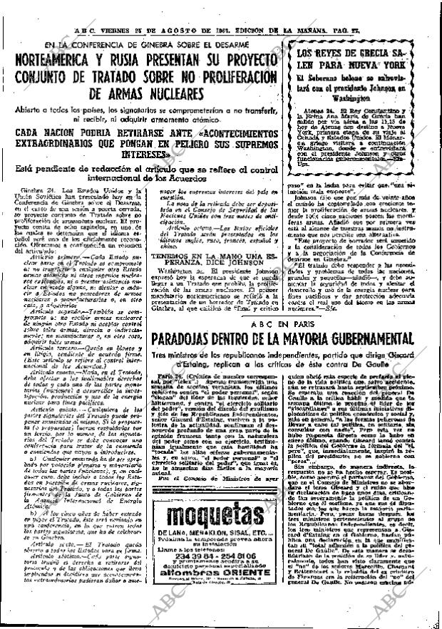 ABC MADRID 25-08-1967 página 27