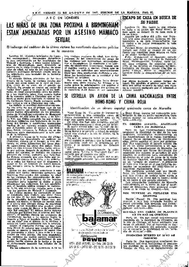ABC MADRID 25-08-1967 página 31