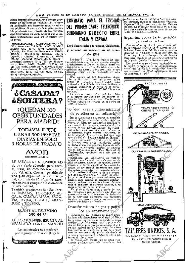 ABC MADRID 25-08-1967 página 48