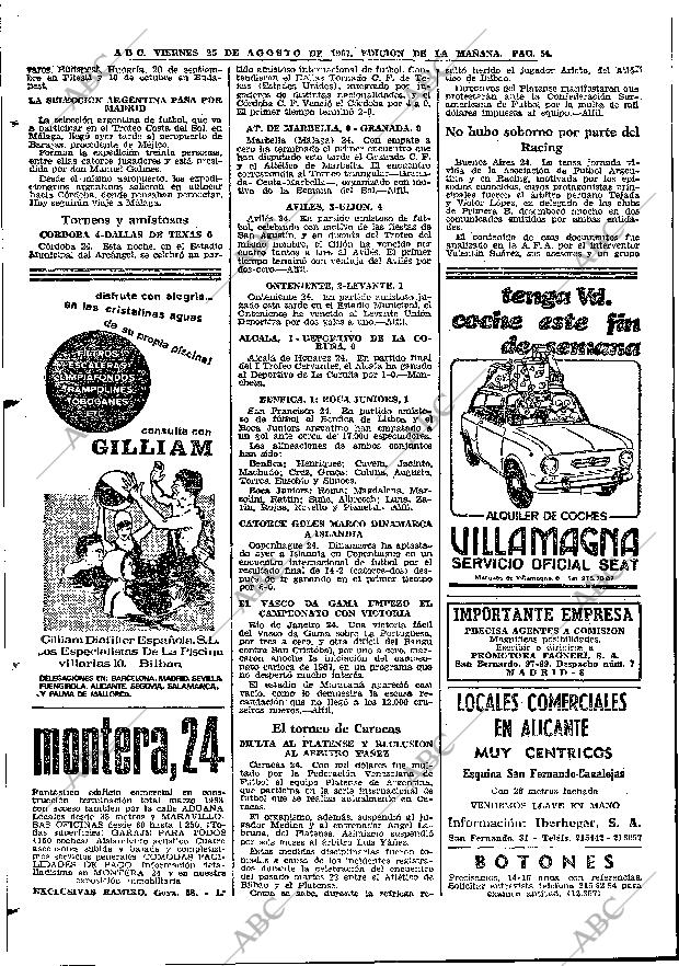 ABC MADRID 25-08-1967 página 54