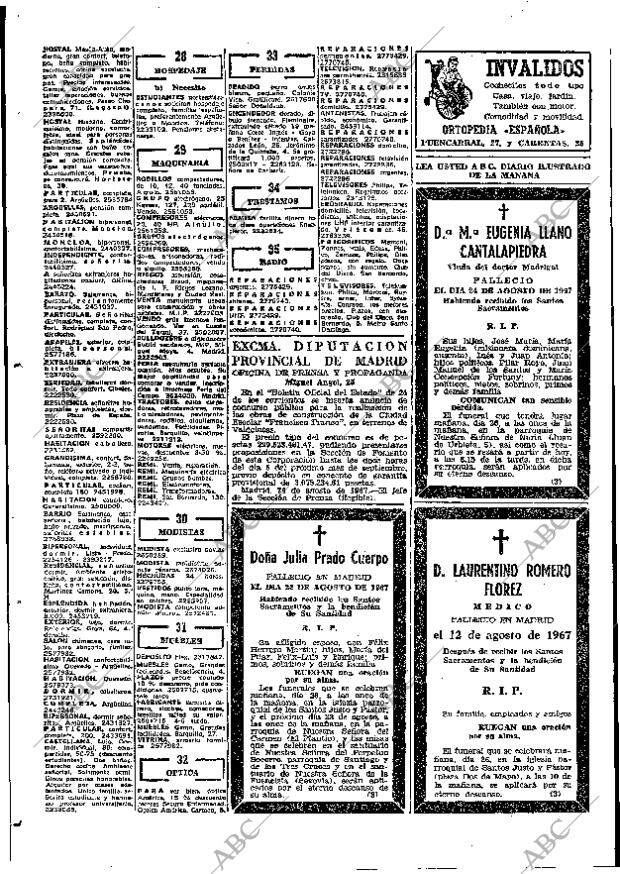ABC MADRID 25-08-1967 página 68