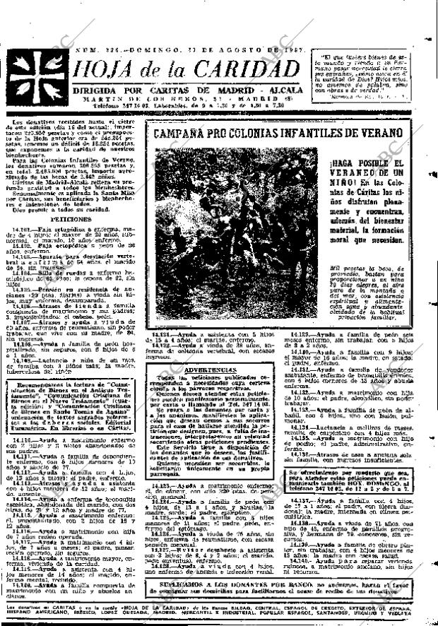 ABC MADRID 27-08-1967 página 21