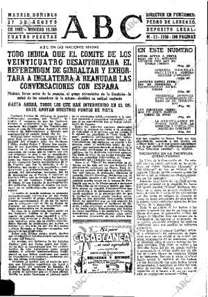 ABC MADRID 27-08-1967 página 43