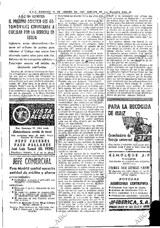 ABC MADRID 27-08-1967 página 50