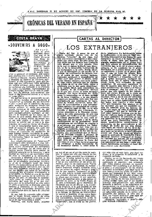 ABC MADRID 27-08-1967 página 57