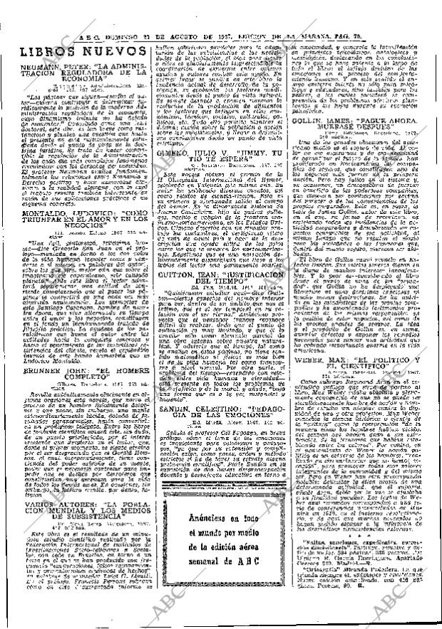 ABC MADRID 27-08-1967 página 70