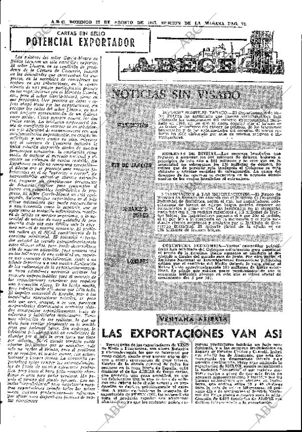 ABC MADRID 27-08-1967 página 72