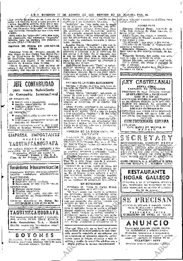 ABC MADRID 27-08-1967 página 78