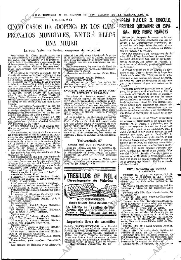 ABC MADRID 27-08-1967 página 81