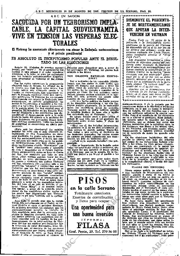 ABC MADRID 30-08-1967 página 25