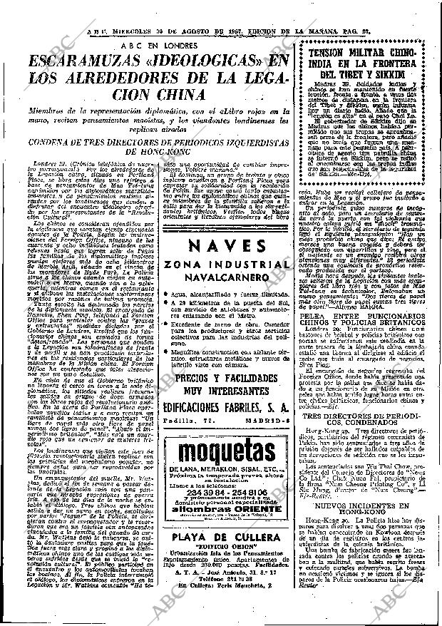 ABC MADRID 30-08-1967 página 27