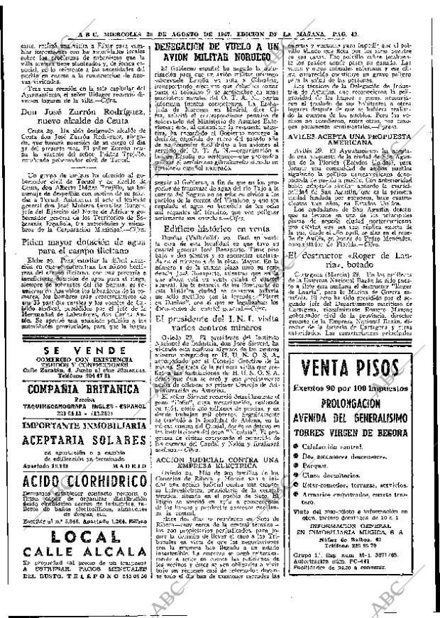 ABC MADRID 30-08-1967 página 42