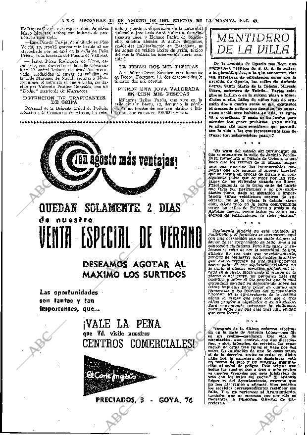 ABC MADRID 30-08-1967 página 49