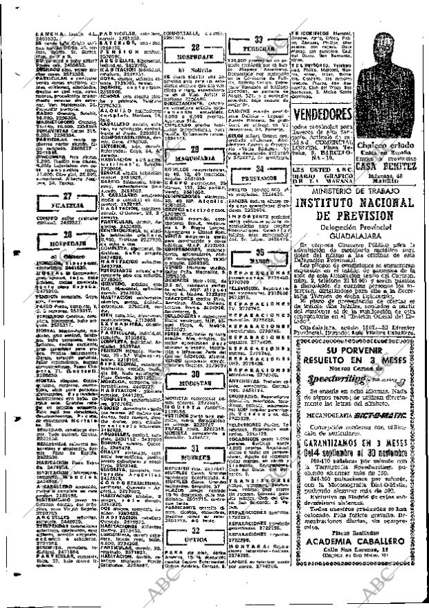 ABC MADRID 30-08-1967 página 74