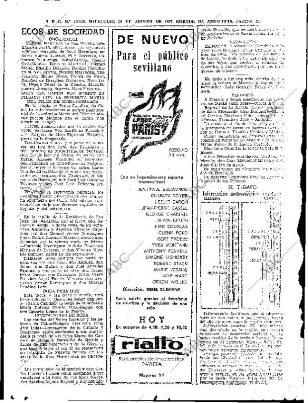 ABC SEVILLA 30-08-1967 página 32