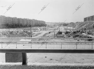 La avenida del Arroyo Abroñigal, dónde se construiría la M-30 -conocida hoy como...