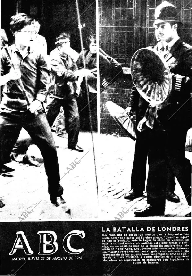 ABC MADRID 31-08-1967 página 1