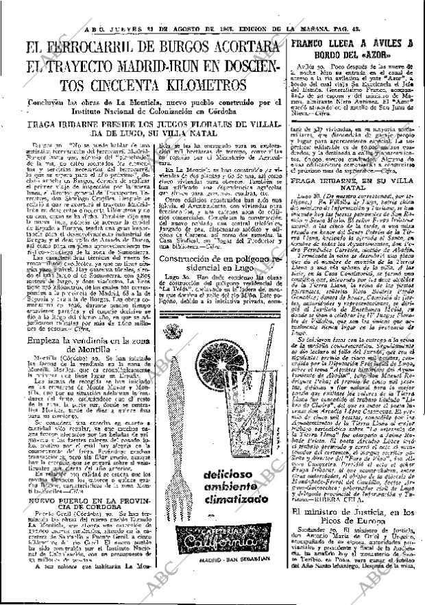 ABC MADRID 31-08-1967 página 43