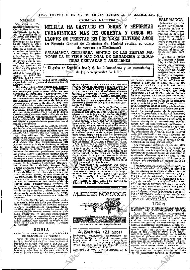 ABC MADRID 31-08-1967 página 47