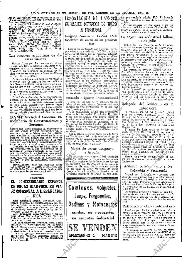 ABC MADRID 31-08-1967 página 56