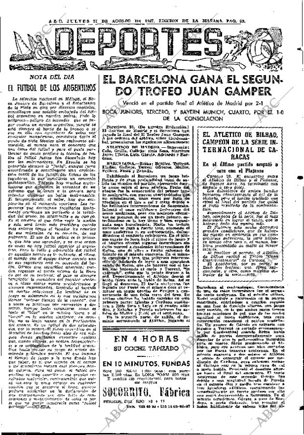 ABC MADRID 31-08-1967 página 59