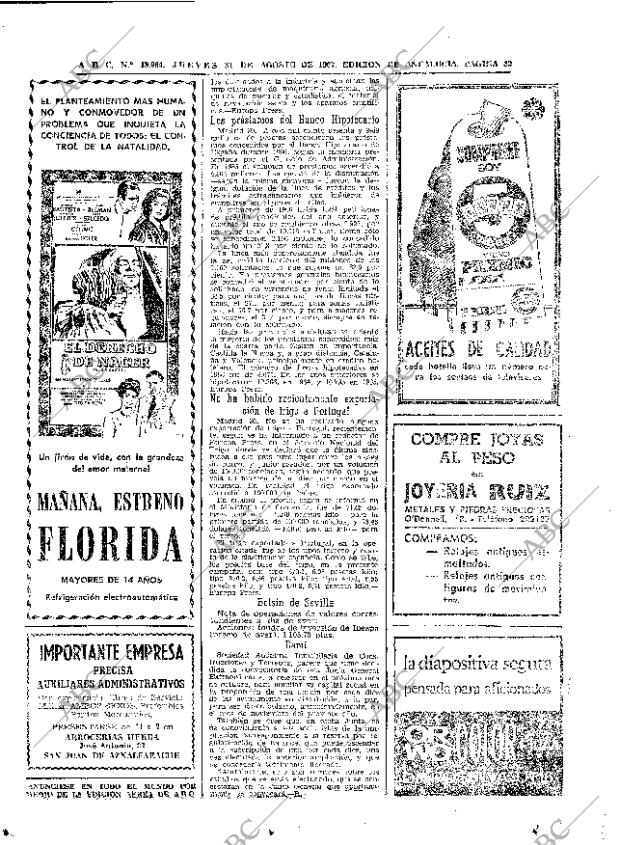 ABC SEVILLA 31-08-1967 página 32