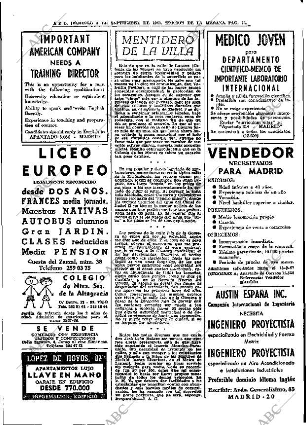 ABC MADRID 03-09-1967 página 72