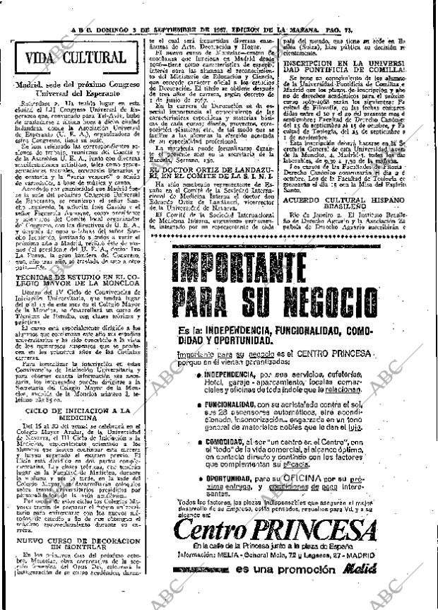 ABC MADRID 03-09-1967 página 73