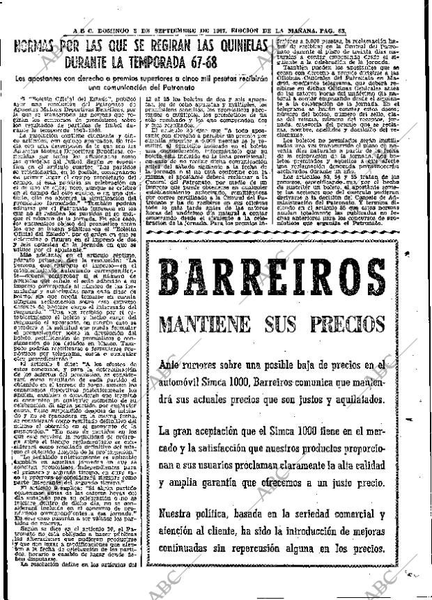 ABC MADRID 03-09-1967 página 83