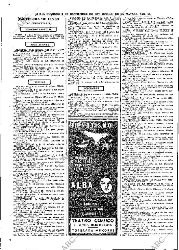 ABC MADRID 03-09-1967 página 92