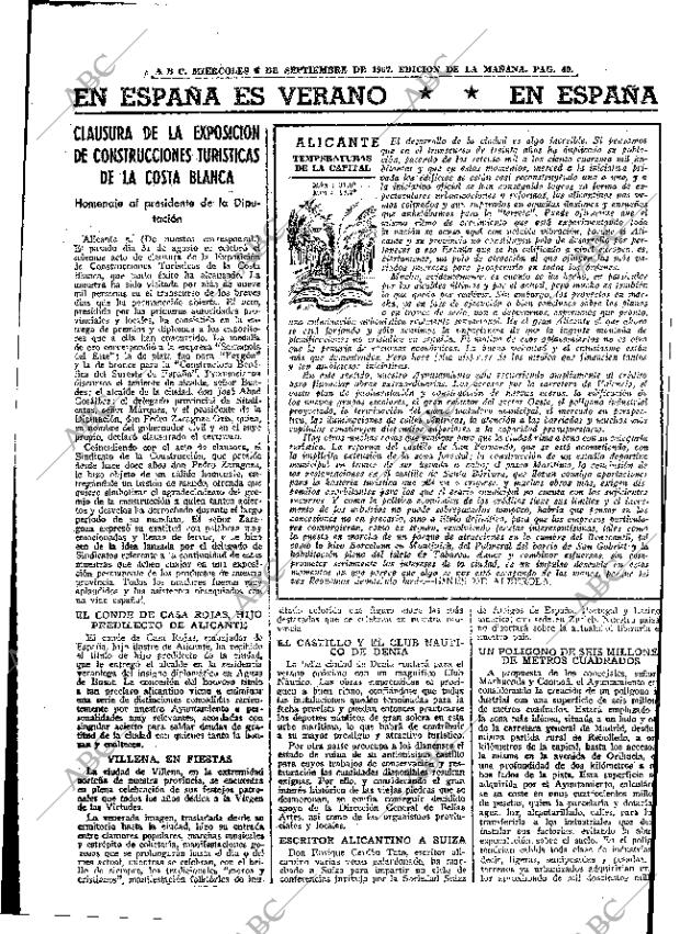 ABC MADRID 06-09-1967 página 40