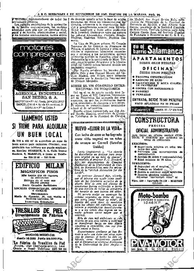 ABC MADRID 06-09-1967 página 54
