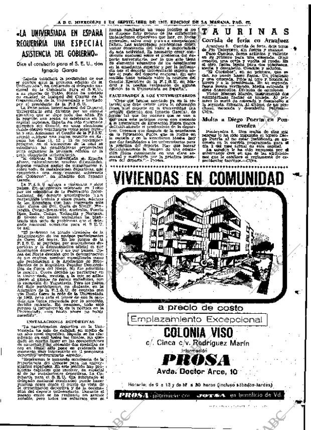 ABC MADRID 06-09-1967 página 67