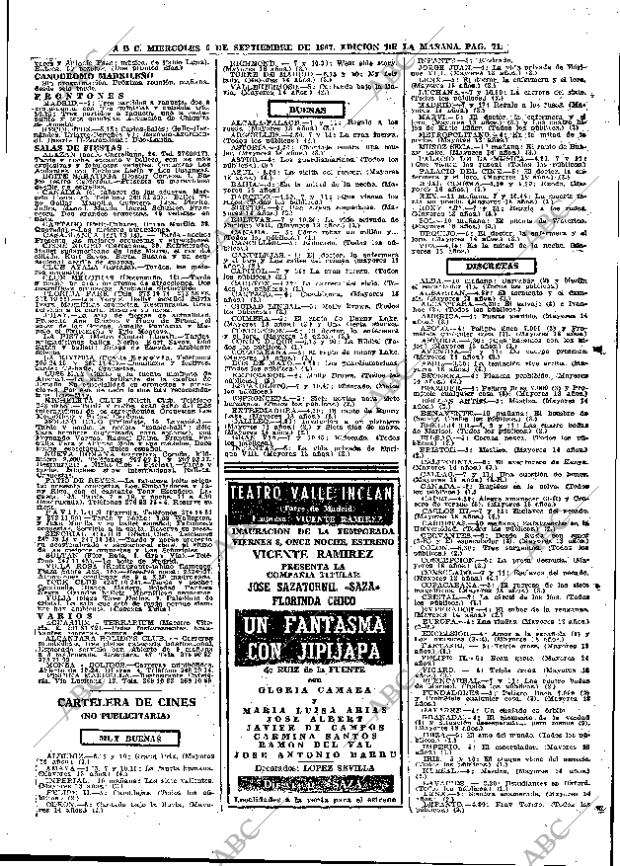 ABC MADRID 06-09-1967 página 71