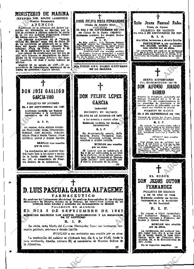 ABC MADRID 06-09-1967 página 84