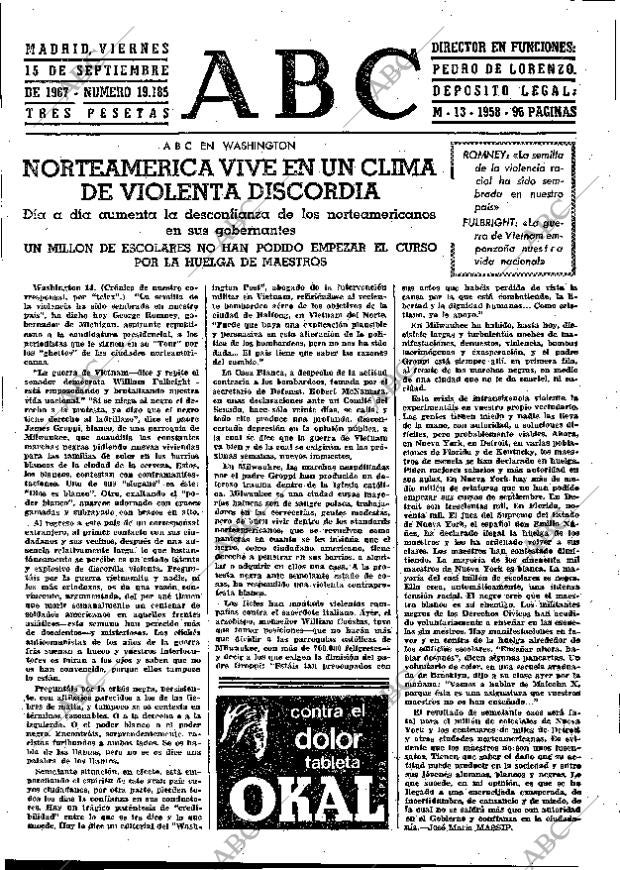 ABC MADRID 15-09-1967 página 23