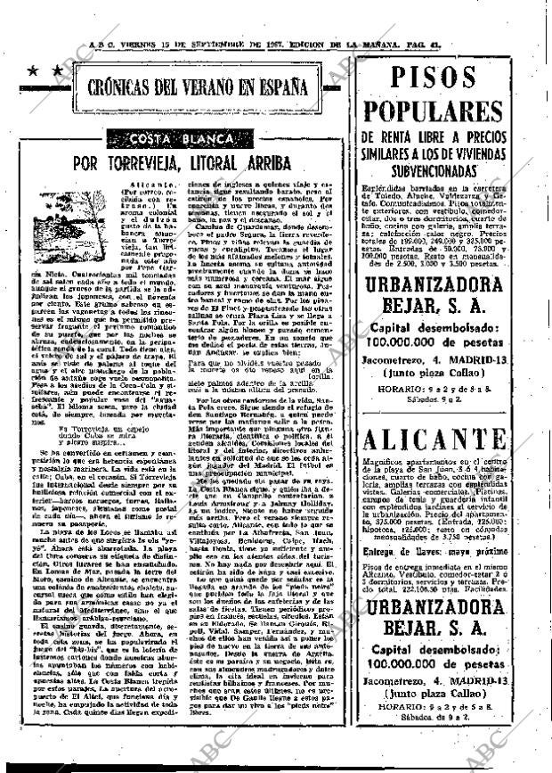 ABC MADRID 15-09-1967 página 41