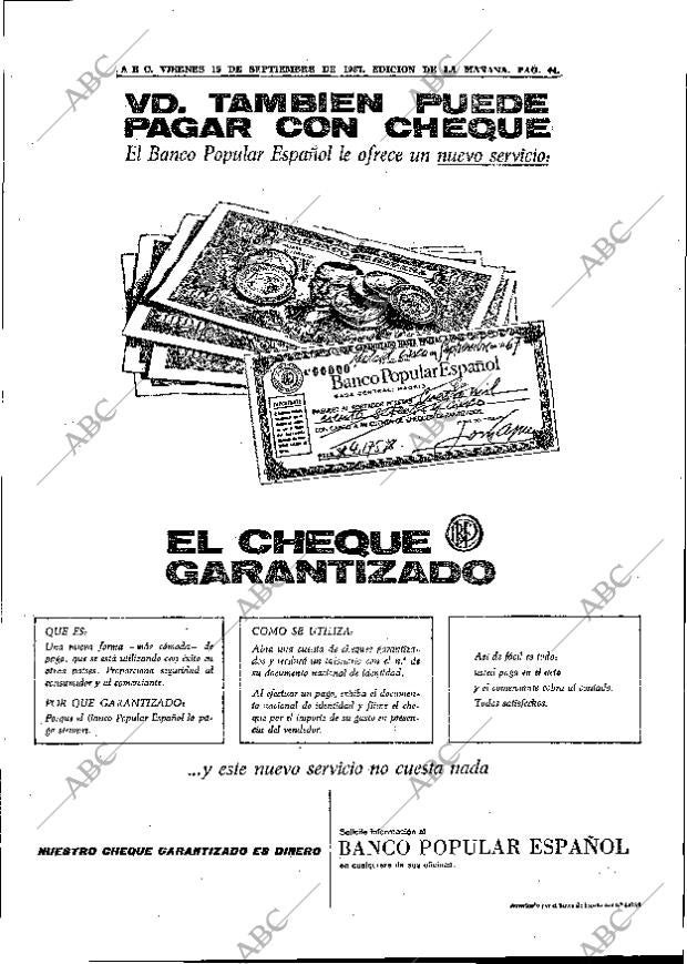 ABC MADRID 15-09-1967 página 44