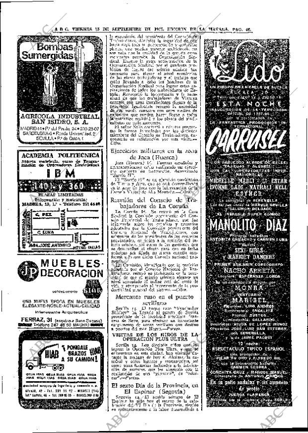 ABC MADRID 15-09-1967 página 46